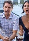 Olivia Munn Cleavage on The Babymakers Promo